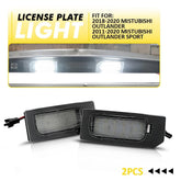 2x LED License Plate Light Lamp White For 11-20 Mitsubishi Outlander Sport ASX A 6B93BC-57