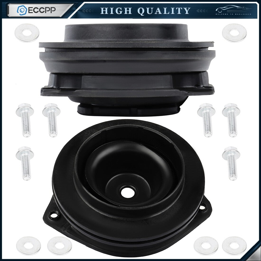 Suspension Strut Mount Kit For 2011-2017 Nissan Juke Front Left Right 2pcs 6B93BC-57