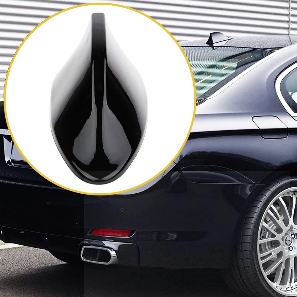 Shark Fin Roof Antenna Car AUTO Aerial FM/AM Radio Signal Universal Gloss EOA 6B93BC-57