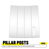4pcs Chrome Window Center Pillar Posts Strip Door Trim for Ford F150 2015-2021 A 6B93BC-57