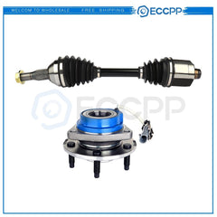 For Chevrolet Impala Cadillac DTS Front Right Wheel Hub Bearing & CV Axle Shaft 6B93BC-57