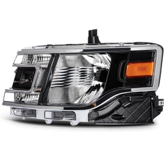 ECCPP Headlights Assembly For Ford Flex 3.5L 2013-2019 Pair Kit Black Amber 6B93BC-57