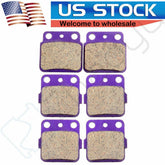 3 Pairs Brake Pads For 2006-2009 Suzuki LTR450 2x4 Quadracer 450 Carbon Fiber 6B93BC-57