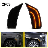 2X Amber Smoke LED Marker Side Light For 2021-23 Yukon GMC XL Denali ChevyTahoe 6B93BC-57