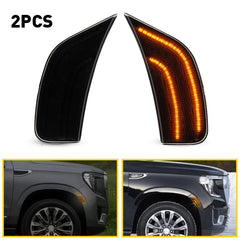 2X Amber Smoke LED Marker Side Light For 2021-23 Yukon GMC XL Denali ChevyTahoe 6B93BC-57