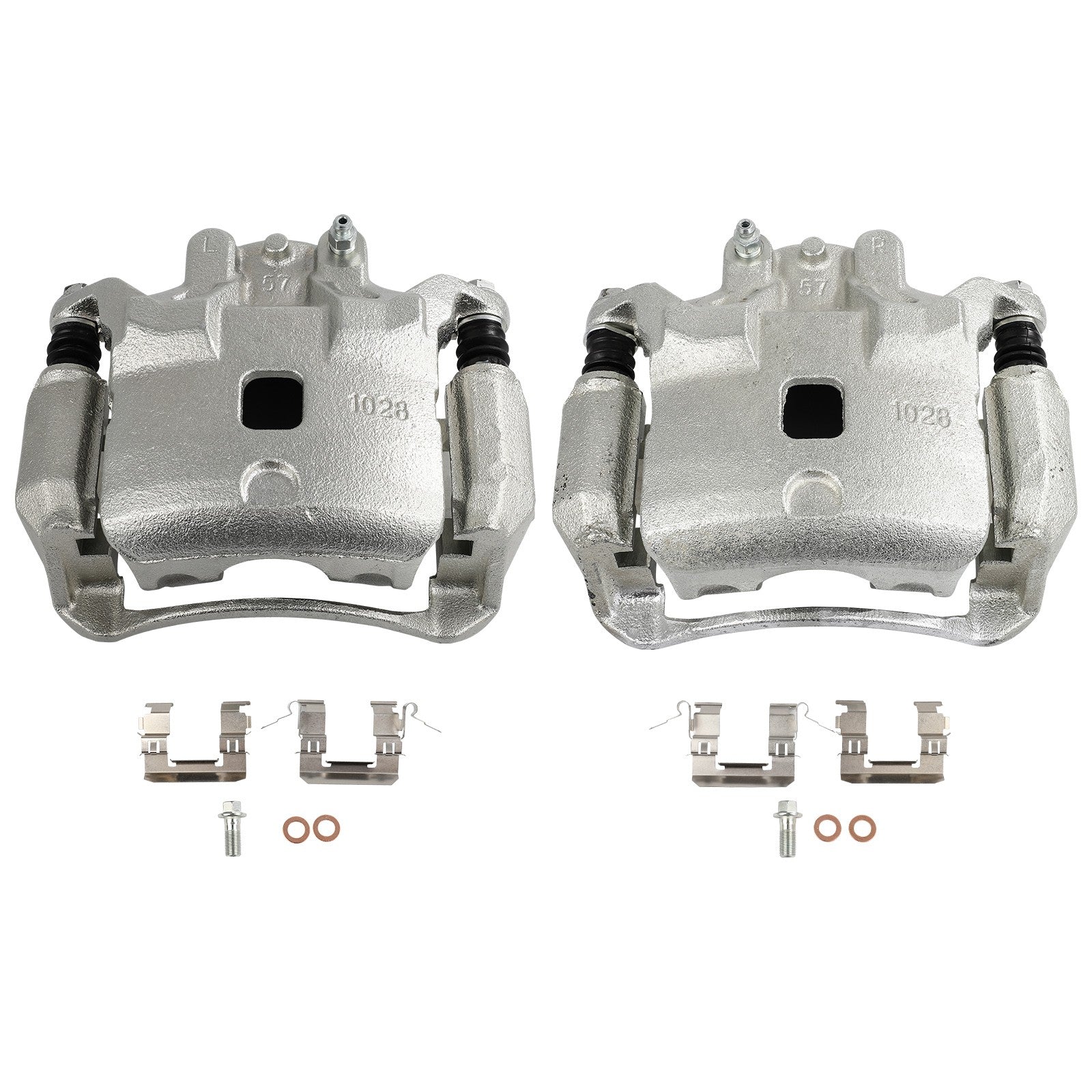 Front Brake Calipers 2Pcs For 2009-2014 Nissan Cube 2012-2016 Nissan Tiida 6B93BC-57