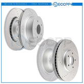 Front And Rear Drilled & Slotted Brake Rotors Set For 2007- 2008 Nissan Maxima KOEEP