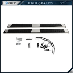 For 2019-2021 RAM 1500 Crew Cab 6" Side Steps Running Boards Nerf Bars Silver 6B93BC-57