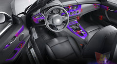 Interior Center Console Carbon Fiber Molding Sticker Decals For BMW Z4