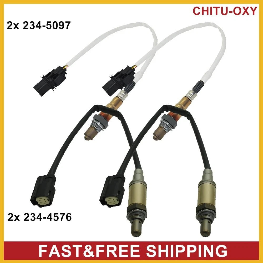 4PCS Upstream & Downstream Oxygen O2 Sensors For 2012-20 Ford F-250 F-350 6.2L 6B93BC-57