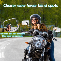 10MM Pair Motorcycle Side Mirrors for Kawasaki Vulcan 1500 1600 1700 900 800