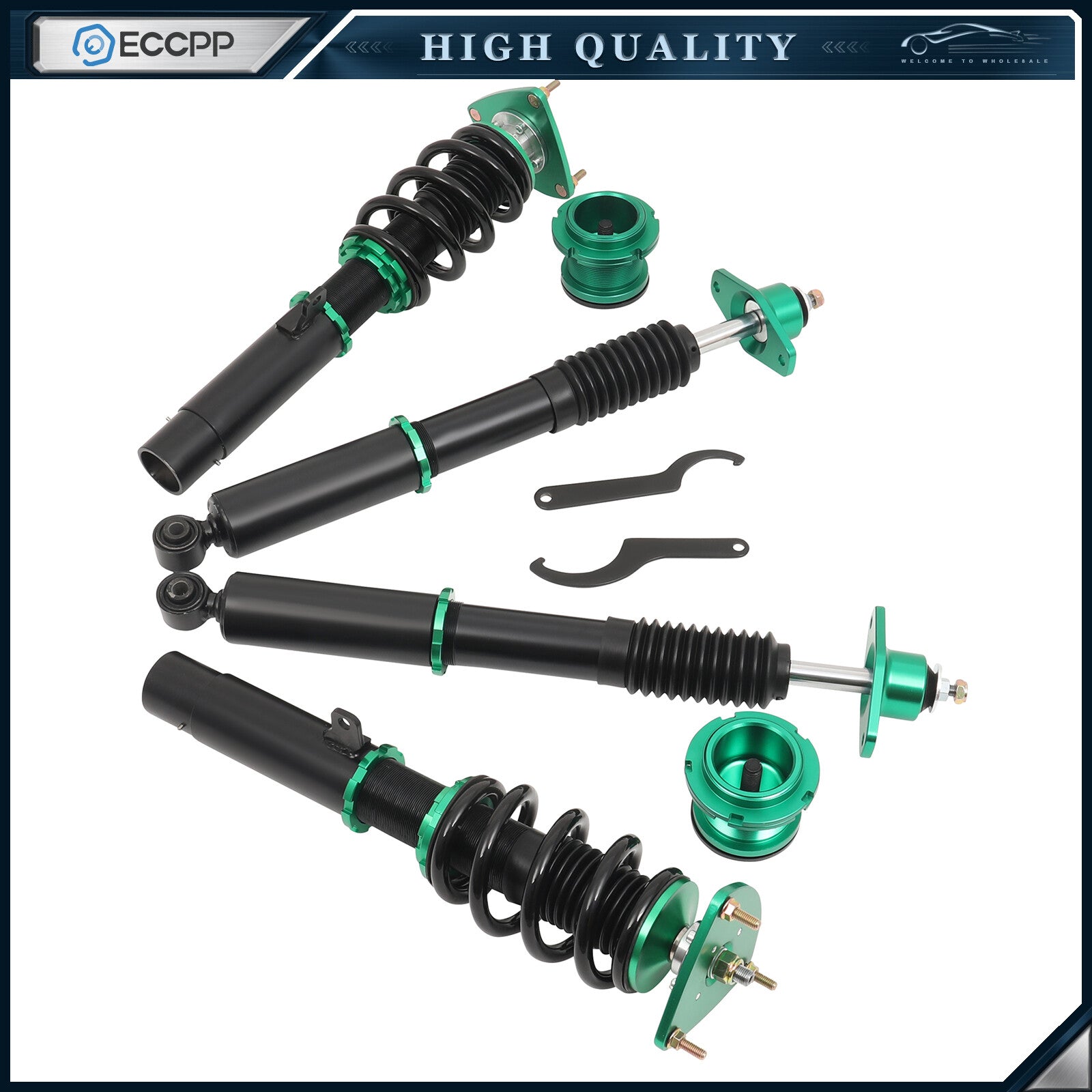 Coilovers Shocks Struts Suspension Lowering Kit For 2004-2009 Mazda 3 Adjustable 6B93BC-57