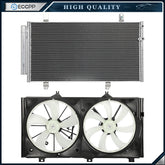 AC Condenser Cooling Fan Kit For 2005 2006 2007 2008 2009-2012 Toyota Avalon 6B93BC-57