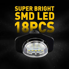 For 2009-2013 Toyota Corolla 6000K 18-SMD LED White Plate License Lights Lamps A 6B93BC-57