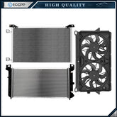 Electric Radiator Condenser Cooling Fan Kit For 2007-2013 Cadillac Escalade 6B93BC-57