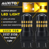 AUXITO 3157 3057 4157 Amber LED Rear Turn Signal Lights for Dodge Ram 1500 EOA AUXITO