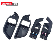 Pair Left Right Black Inside Door Handle + Bezel for 2003-2008 Hyundai Tiburon 6B93BC-57