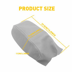 Fits 15-19 Hyundai Sonata Gray Real Leather Console Center Lid Armrest Cover EOA 6B93BC-57