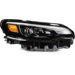 Pair Kit Full LED Headlights Assembly For 2019-2021 Jeep Cherokee Black Amber 6B93BC-57