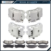 Front Rear Brake Pads Set Brake Calipers 12Pcs For 2002 Chevrolet Avalanche 1500 6B93BC-57