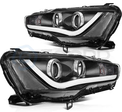 ECCPP LED Headlights Assembly For Mitsubishi Lancer 2.0L 2.4L 2008-2017 Pair 6B93BC-57
