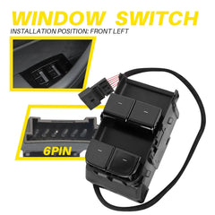For 2017-20 Tesla Model 3 M3 1081037-01-D Driver Left Door Window Switch Control 6B93BC-57