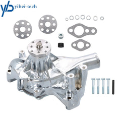 Chrome Big Block For Chevy High Volume Long Water Pump SBC 283 327 350 383 400 6B93BC-57