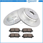 Rear Slotted Brake Rotors And Ceramic Pads For Honda Pilot 2012 -2013 2014 2015 KOEEP