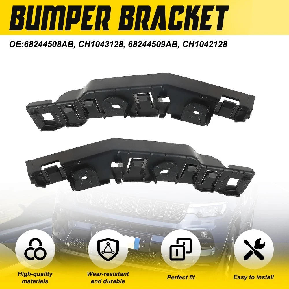 Front LH&RH Bumper Retainer Support Lower Bracket For 2017-2024 Jeep Compass EOA 6B93BC-57