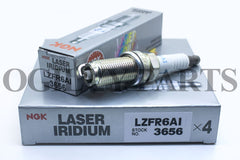 NGK Laser Iridium (4) Resistor Performance Power Spark Plugs LZFR6AI # 3656