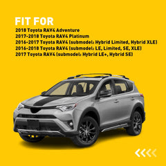 1PAIR TRIM SIDE FRONT BUMPER MOLDING LEFT RIGHT & FITS FOR 2016-2018 TOYOTA RAV4 6B93BC-57