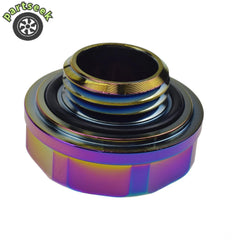 Aluminum Neo Chrome Oil Cap Fuel Filler Tank Cover for Honda Civic Fit 6B93BC-57