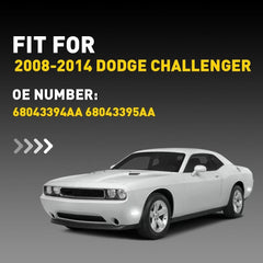 Clear Lens White LED Lights Front Side Marker Lamps For 08-14 Dodge Challenger A 6B93BC-57
