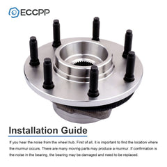 2Pcs Front Wheel Hub Bearings For Ford F-150 Harley-Davidson 4WD 7 Lug 2000-2003 6B93BC-57