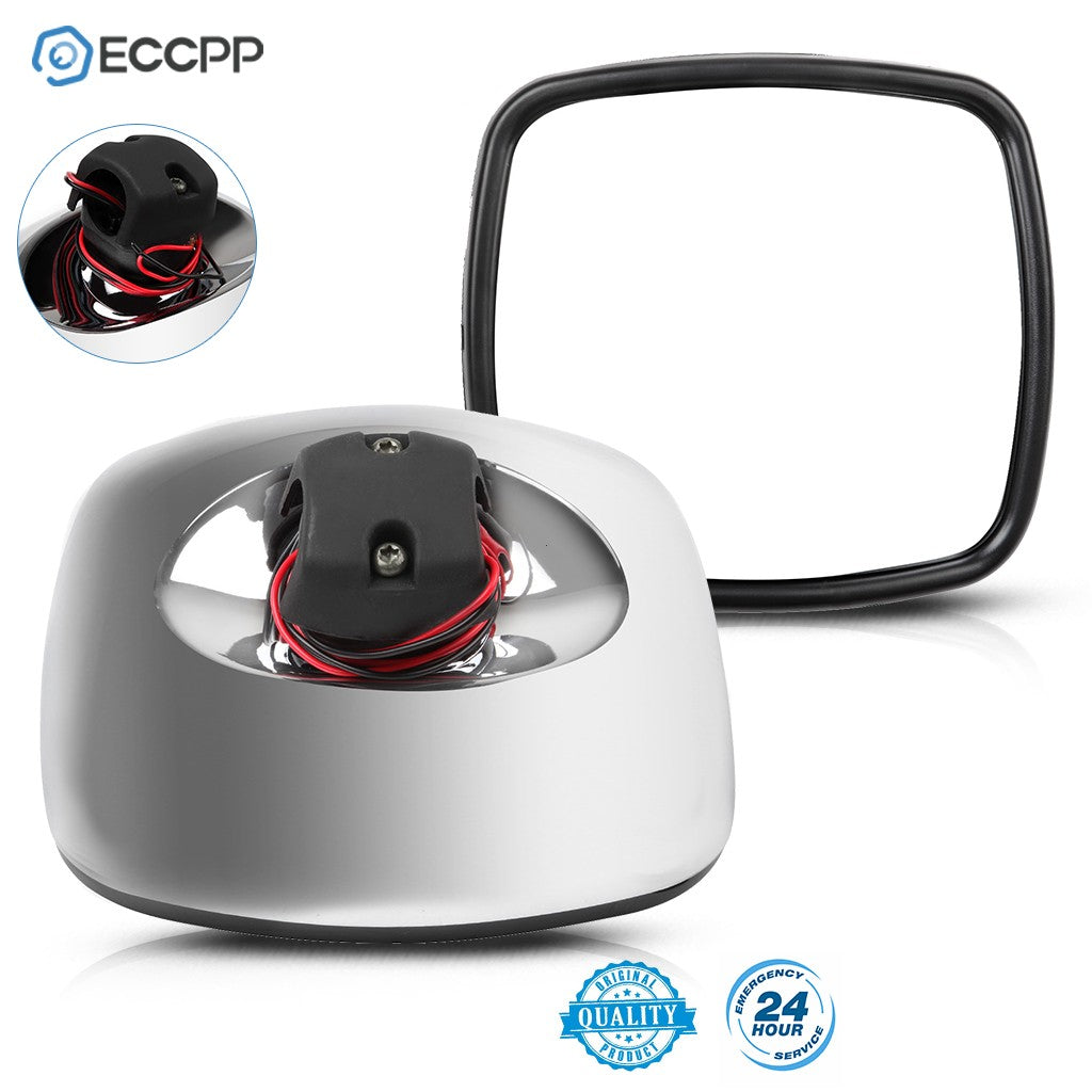 2Pcs For 03-16 Freightliner M2 Columbia Chrome Wide Angle Mirrors Heated KOEEP