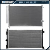 Automotive Aluminum Radiator & Condenser Cooling Kit For Toyota For Corolla 19