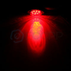 20x 2 inch Red Round 9 LED Side Marker truck trailer Turn Tail Light universal 6B93BC-57