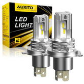 AUXITO H4 9003 LED Bulbs Headlight Kit High Low Beam Combo 2 Super White 20000LM AUXITO