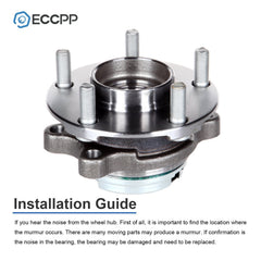 1Pc Wheel Hub Bearing Front Passenger Side For Nissan Murano 2009 2010 2011-2014 6B93BC-57