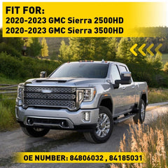 4x Smoked Front&Rear White Side LED Marker Lights For GMC 20-23 Sierra 2500 3500 6B93BC-57