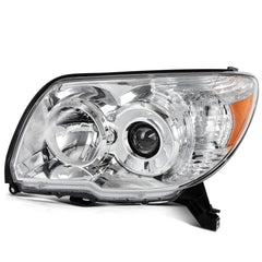 Pair Kit Halogen Headlights Assembly For 2006-2009 Toyota 4Runner Chrome Amber 6B93BC-57