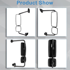 For 03-16 Freightliner M2 Columbia M2 Door Mirrors Complete Black Heated LH+RH 6B93BC-57