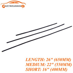 Front & Rear Wiper Rubber Insert Set For 18-22 Honda Odyssey 3.5L V6 76622THRA01 6B93BC-57