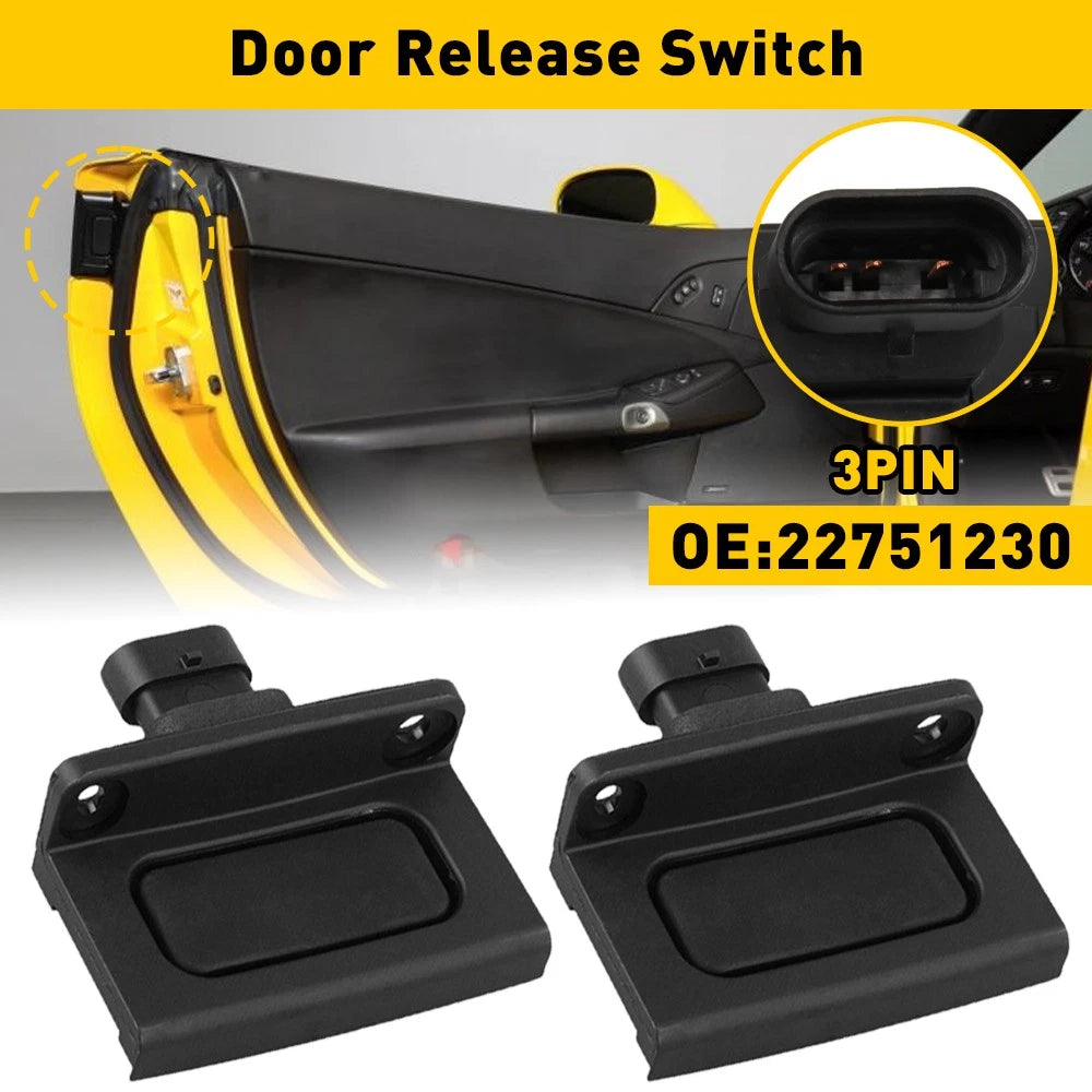 2X Exterior Door Outer Handle Release Switch Fit C6 Corvette 2005-2013 22751230 6B93BC-57