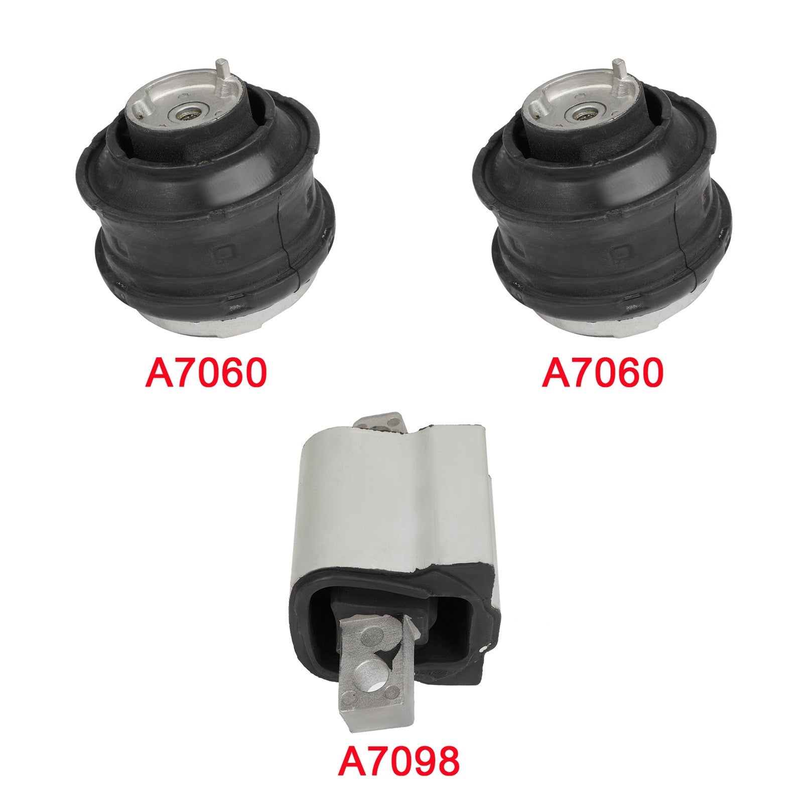 3x Engine Motor & Trans Mount Fit For 1998-2003 Mercedes-Benz CLK320 3.2L A7098 6B93BC-57