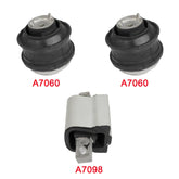3x Engine Motor & Trans Mount Fit For 1998-2003 Mercedes-Benz CLK320 3.2L A7098 6B93BC-57