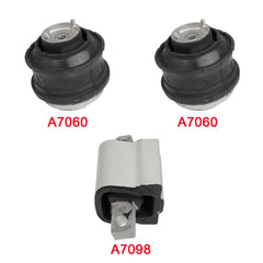 3x Engine Motor & Trans Mount Fit For 1998-2003 Mercedes-Benz CLK320 3.2L A7098 6B93BC-57