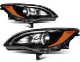 Pair Headlights Assembly Fits 2011-14 Chrysler 200 2.4L 3.6L Black w/Projector 6B93BC-57