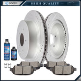 Rear Ceramic Brake Pads And Rotors For Infiniti FX35 M56 Nissan Pathfinder 6B93BC-57