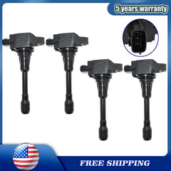 4x Ignition Coils For Nissan Altima Rogue Sentra Versa Infiniti Q70 22448-JA00C 6B93BC-57